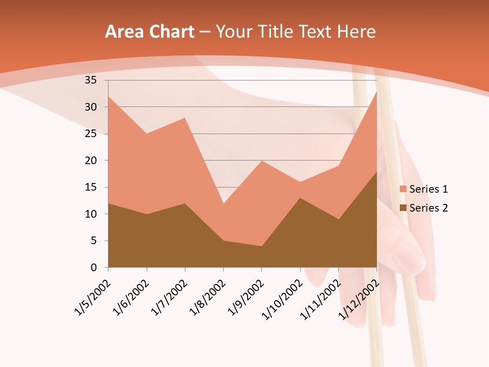 Wood Oriental Flatware PowerPoint Template