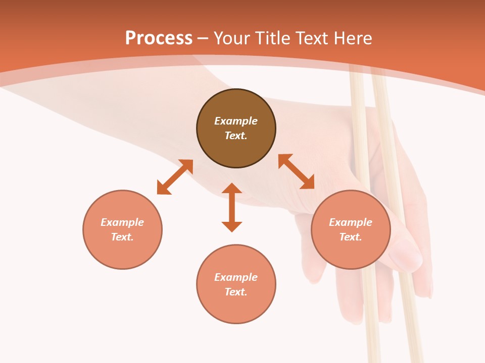 Wood Oriental Flatware PowerPoint Template