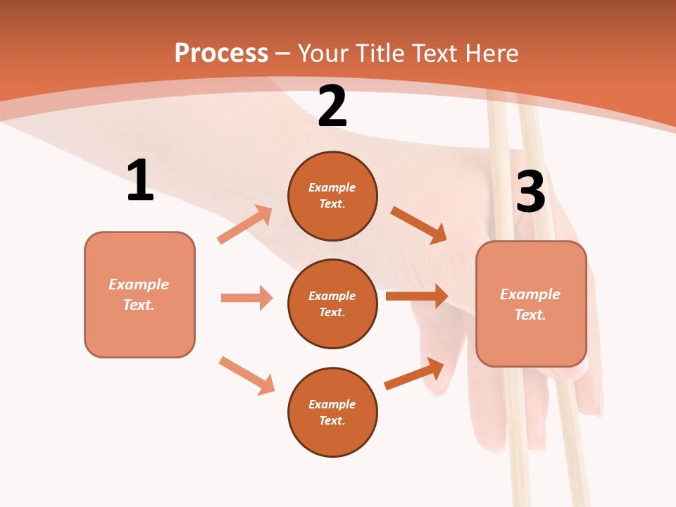 Wood Oriental Flatware PowerPoint Template