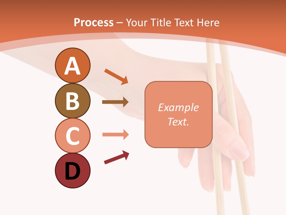 Wood Oriental Flatware PowerPoint Template