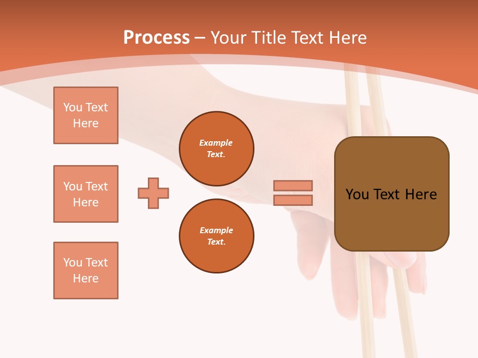 Wood Oriental Flatware PowerPoint Template