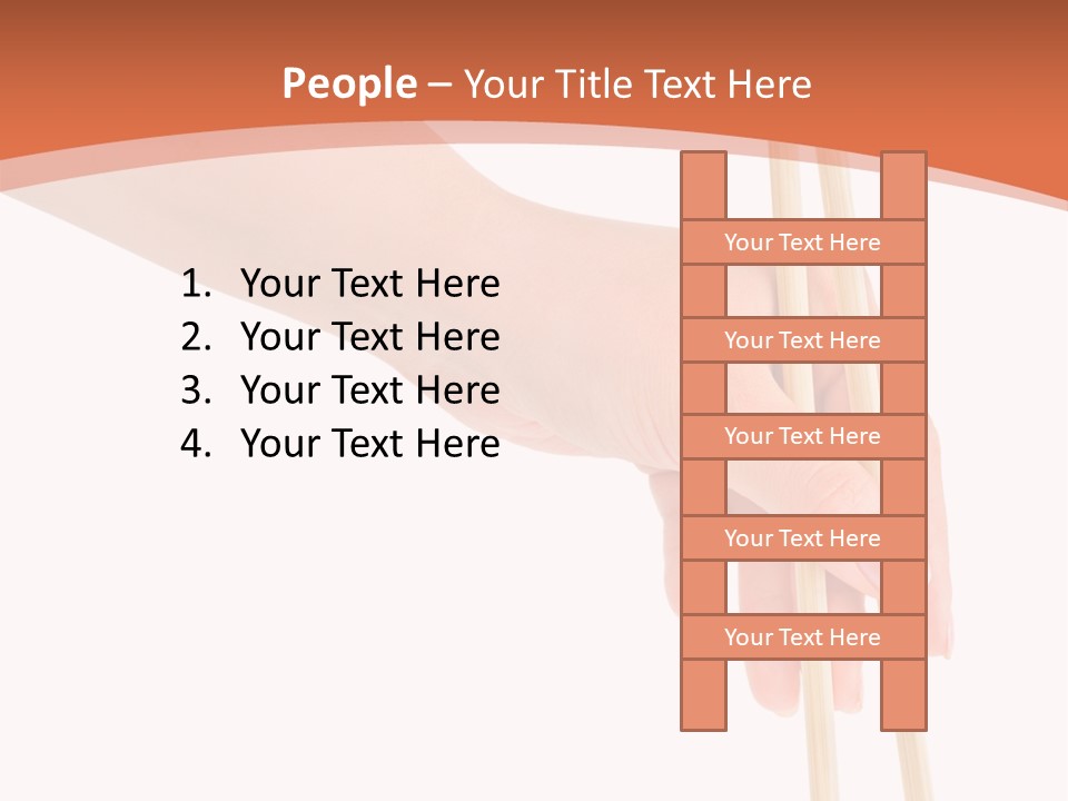 Wood Oriental Flatware PowerPoint Template