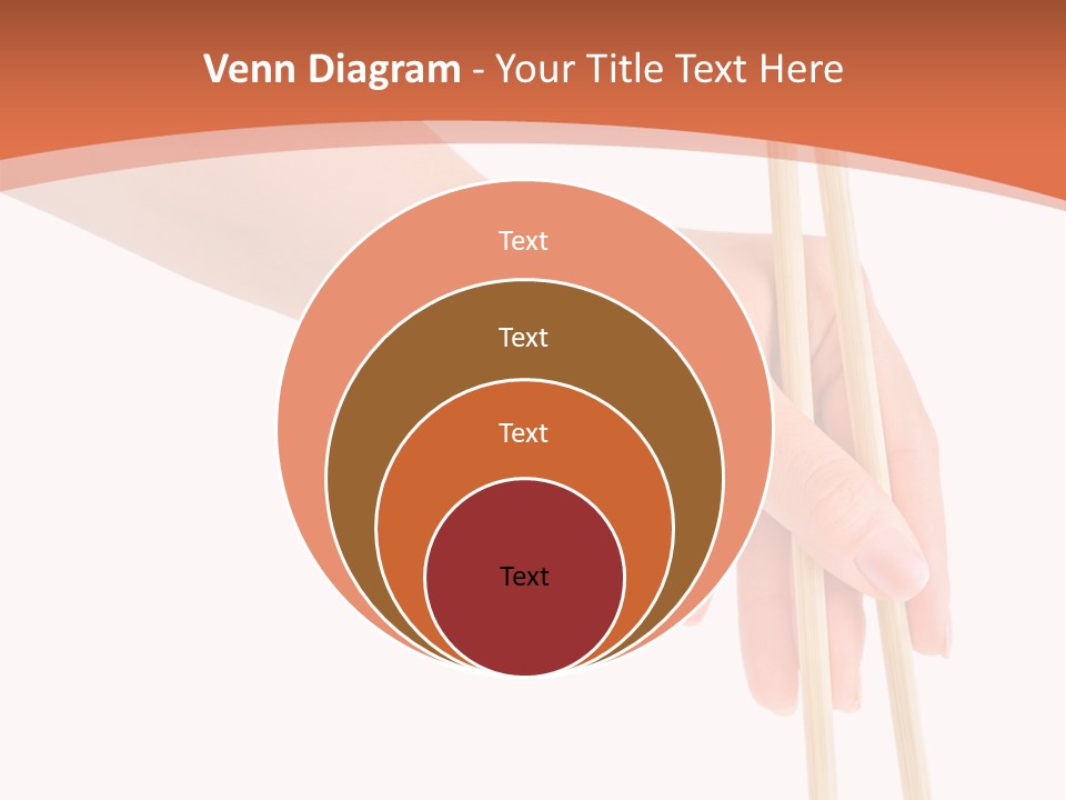 Wood Oriental Flatware PowerPoint Template