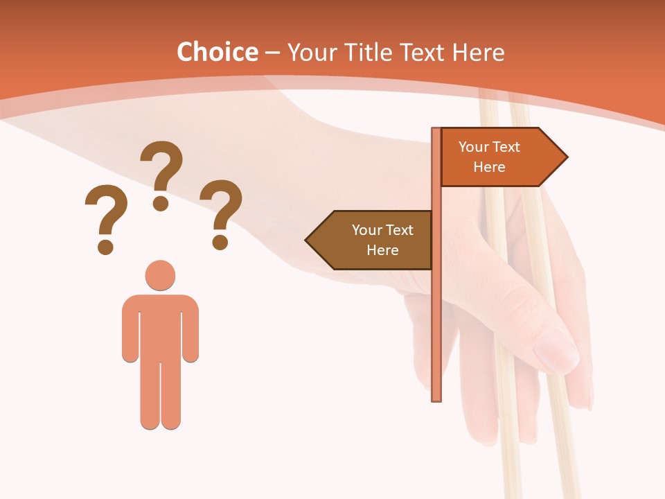 Wood Oriental Flatware PowerPoint Template