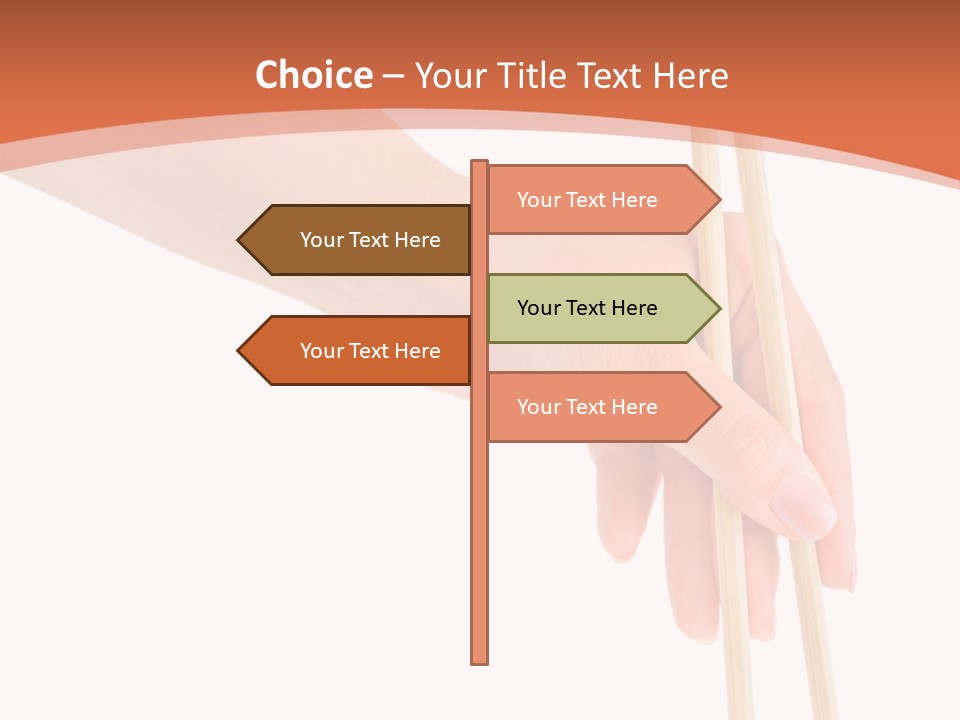 Wood Oriental Flatware PowerPoint Template