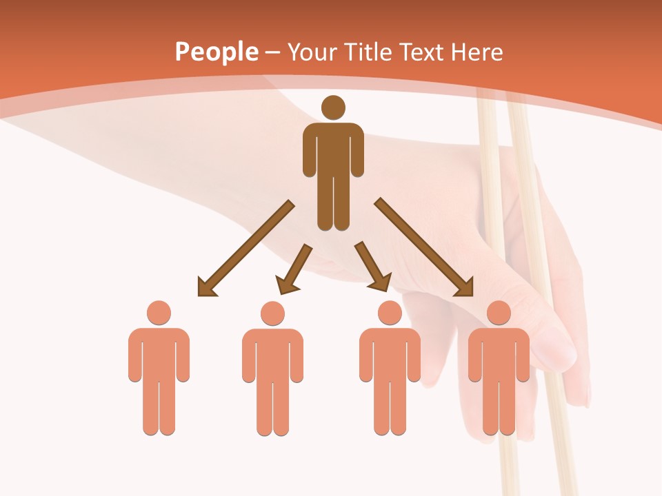 Wood Oriental Flatware PowerPoint Template