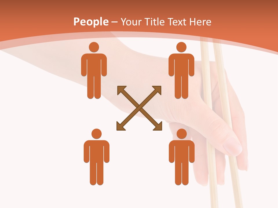 Wood Oriental Flatware PowerPoint Template