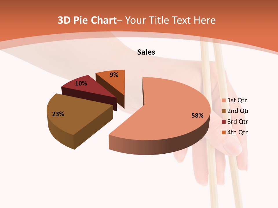 Wood Oriental Flatware PowerPoint Template