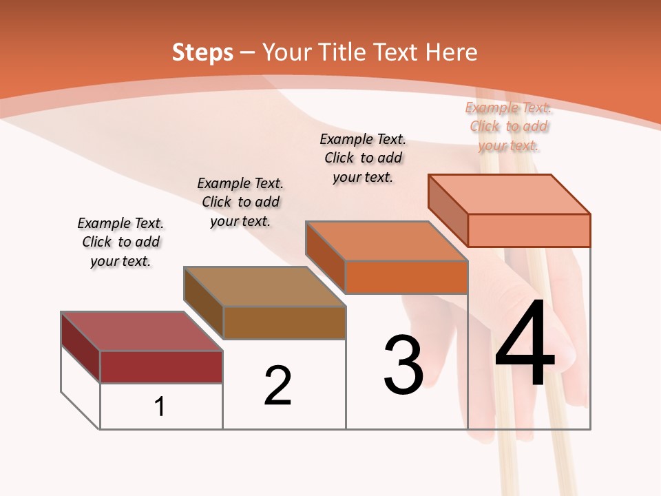 Wood Oriental Flatware PowerPoint Template