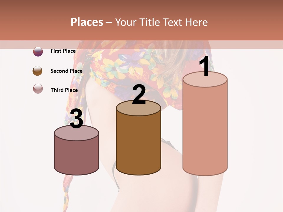 Costume Legs Bikini PowerPoint Template