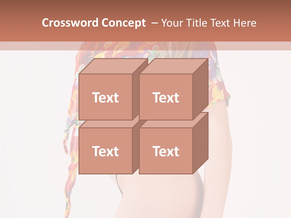 Costume Legs Bikini PowerPoint Template