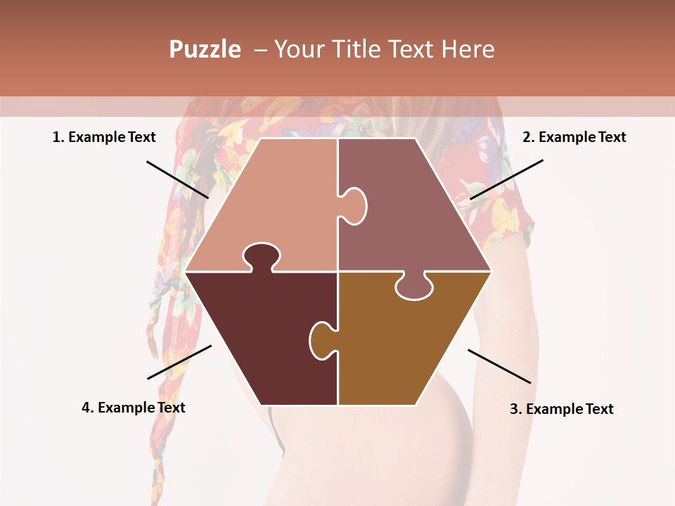 Costume Legs Bikini PowerPoint Template