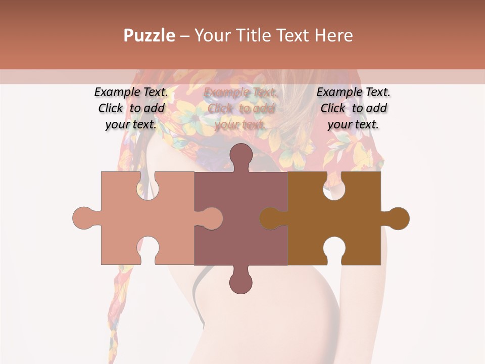 Costume Legs Bikini PowerPoint Template