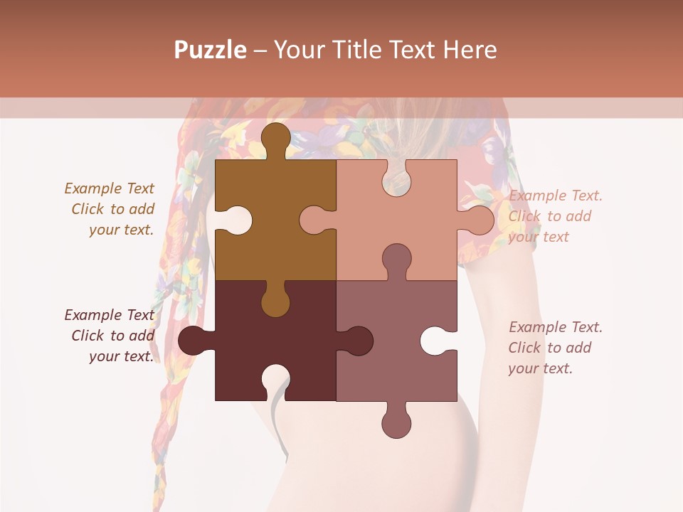 Costume Legs Bikini PowerPoint Template