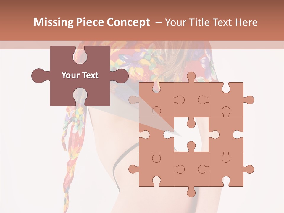 Costume Legs Bikini PowerPoint Template