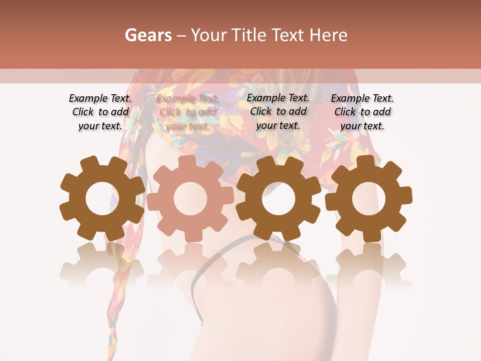 Costume Legs Bikini PowerPoint Template