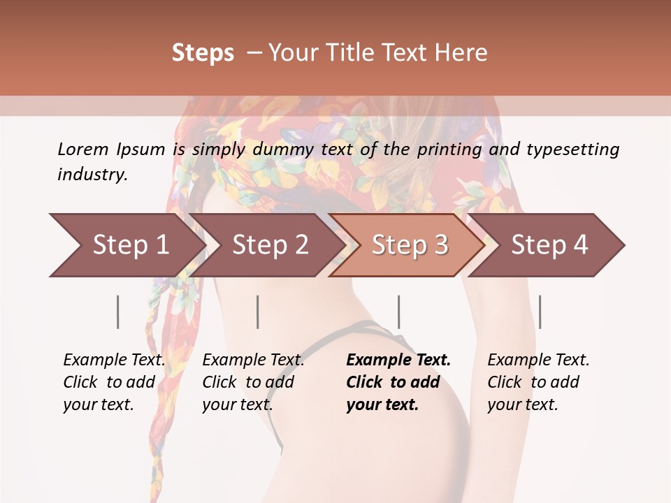 Costume Legs Bikini PowerPoint Template