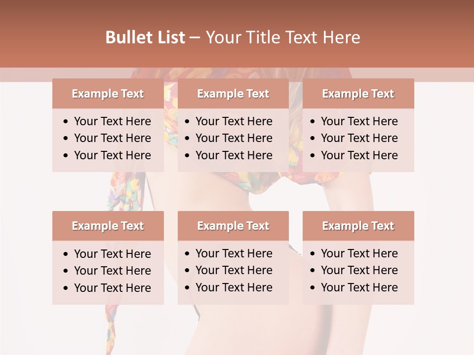 Costume Legs Bikini PowerPoint Template