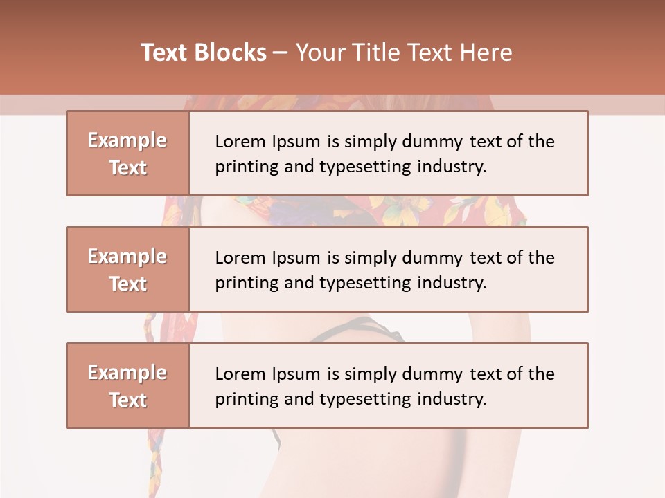 Costume Legs Bikini PowerPoint Template