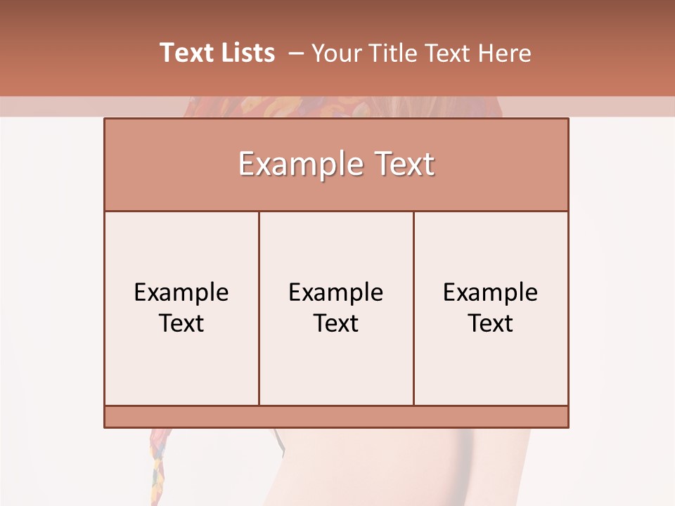 Costume Legs Bikini PowerPoint Template