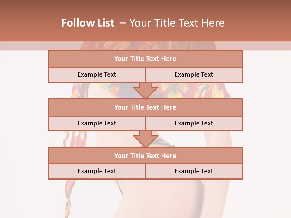 Costume Legs Bikini PowerPoint Template