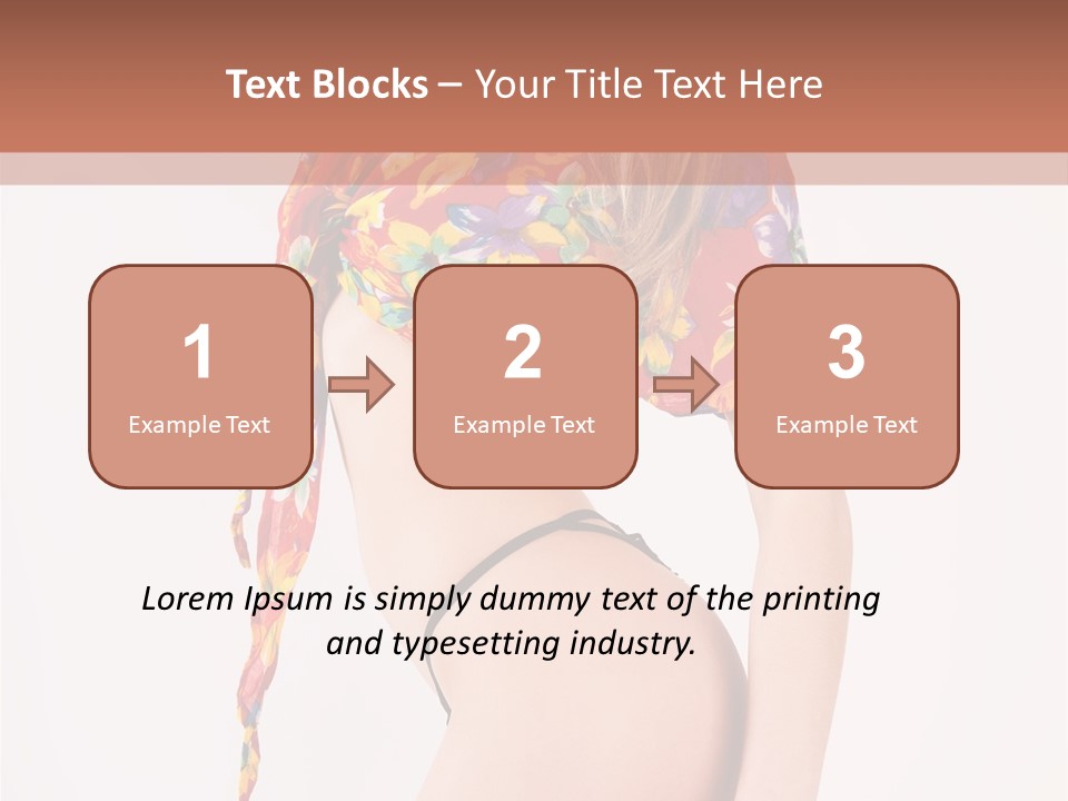 Costume Legs Bikini PowerPoint Template