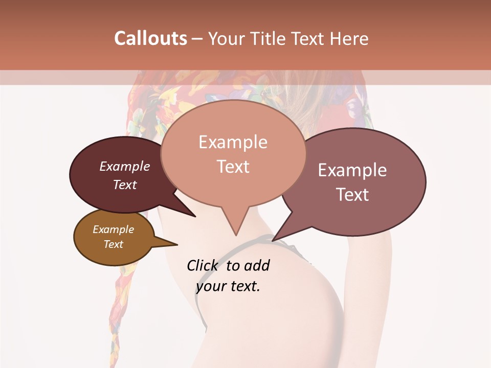 Costume Legs Bikini PowerPoint Template