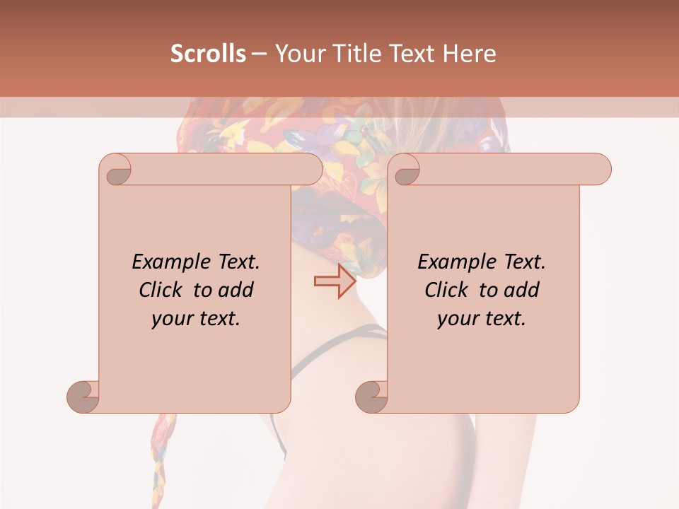 Costume Legs Bikini PowerPoint Template