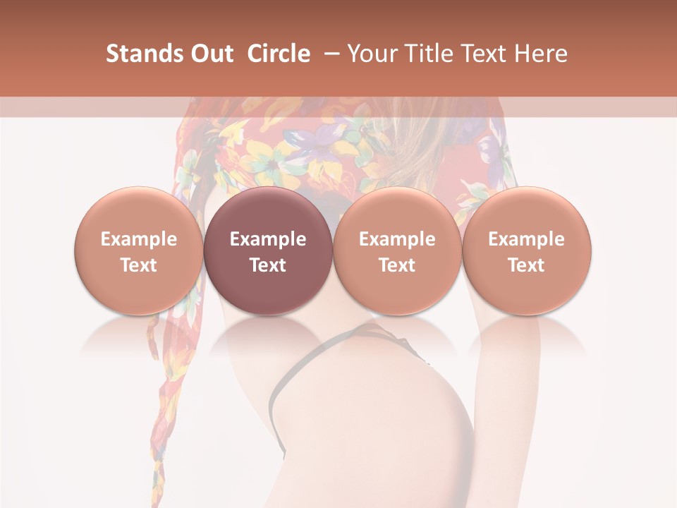 Costume Legs Bikini PowerPoint Template