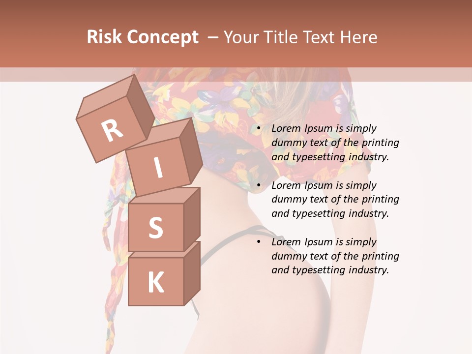 Costume Legs Bikini PowerPoint Template