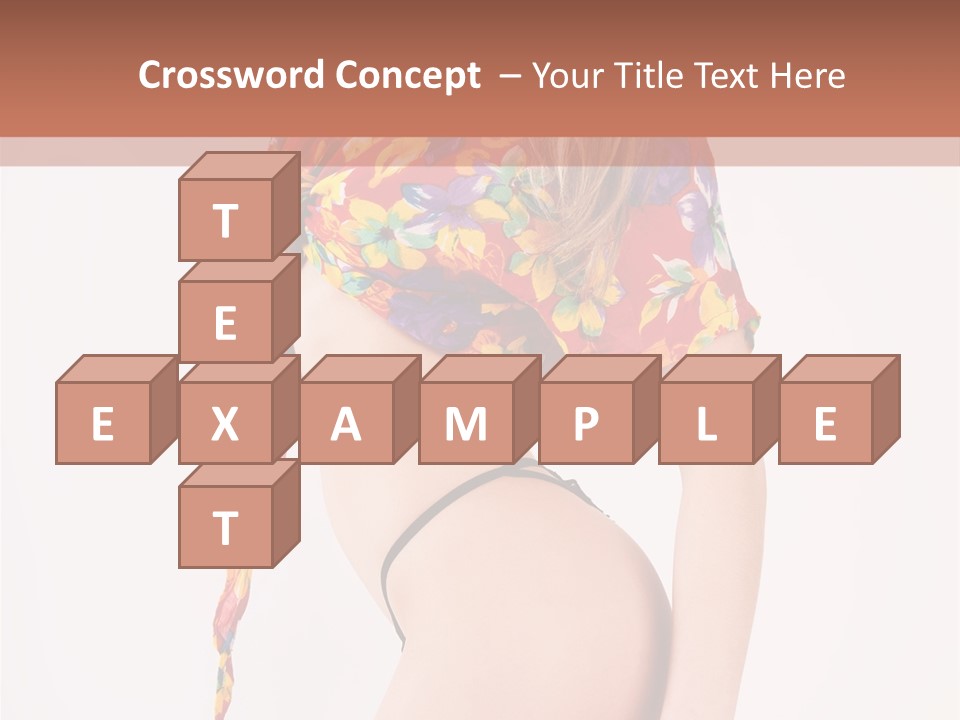 Costume Legs Bikini PowerPoint Template