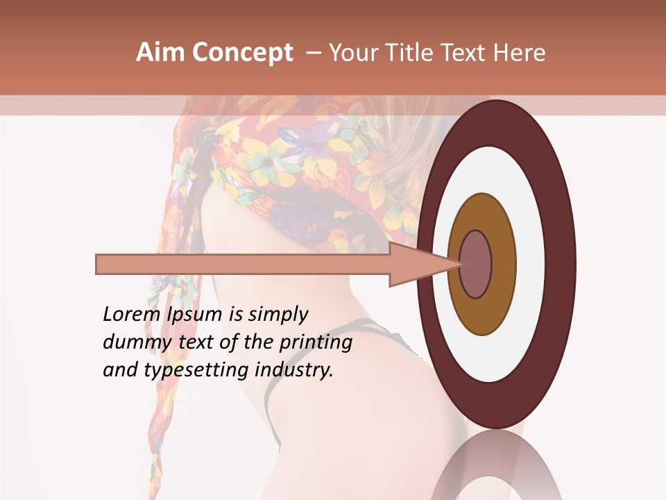 Costume Legs Bikini PowerPoint Template