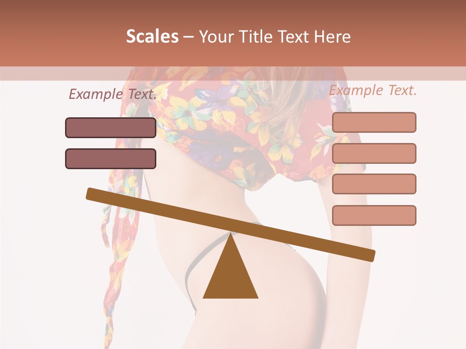 Costume Legs Bikini PowerPoint Template