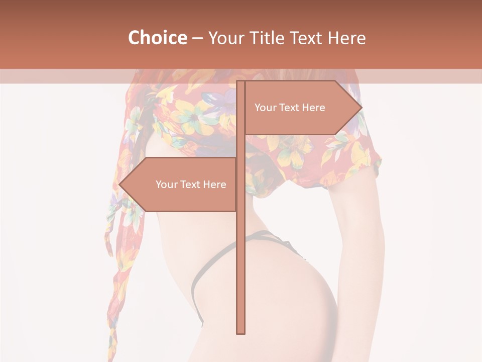 Costume Legs Bikini PowerPoint Template