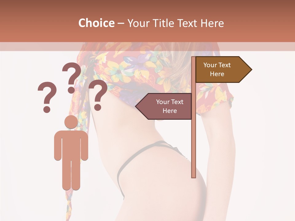 Costume Legs Bikini PowerPoint Template
