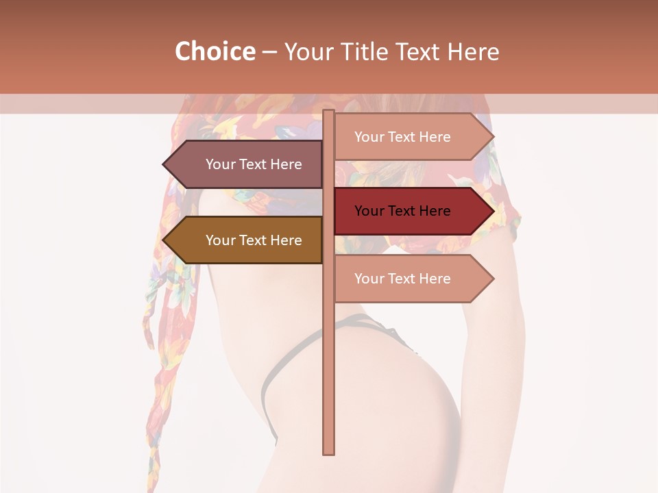 Costume Legs Bikini PowerPoint Template