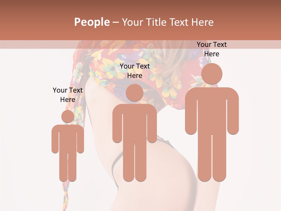 Costume Legs Bikini PowerPoint Template