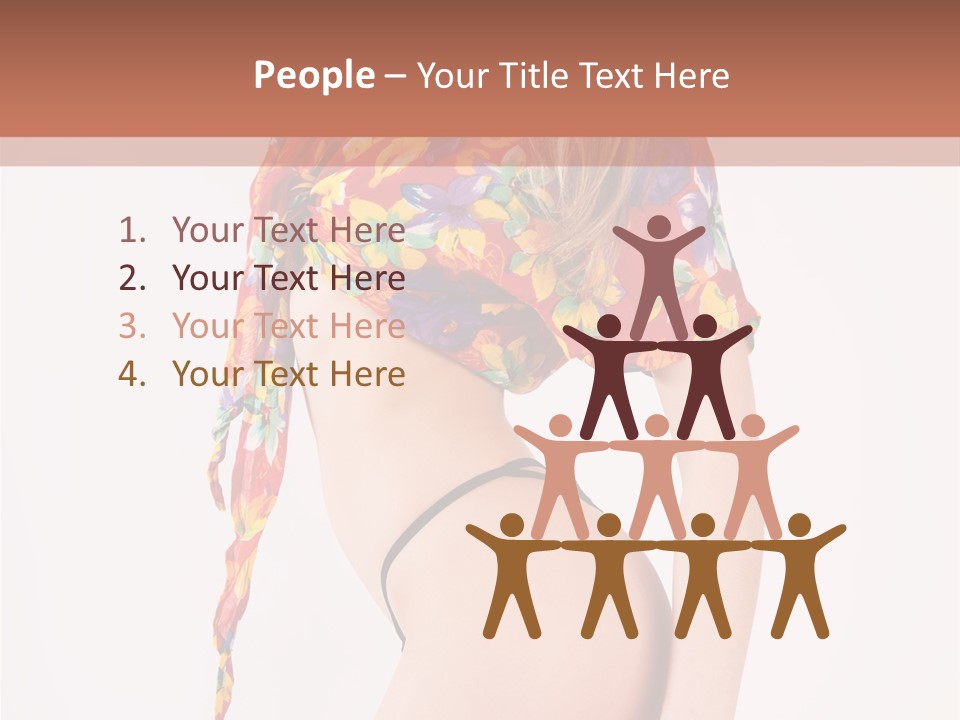 Costume Legs Bikini PowerPoint Template