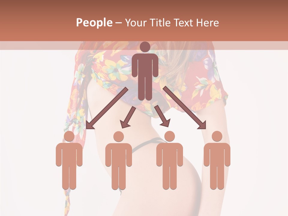 Costume Legs Bikini PowerPoint Template