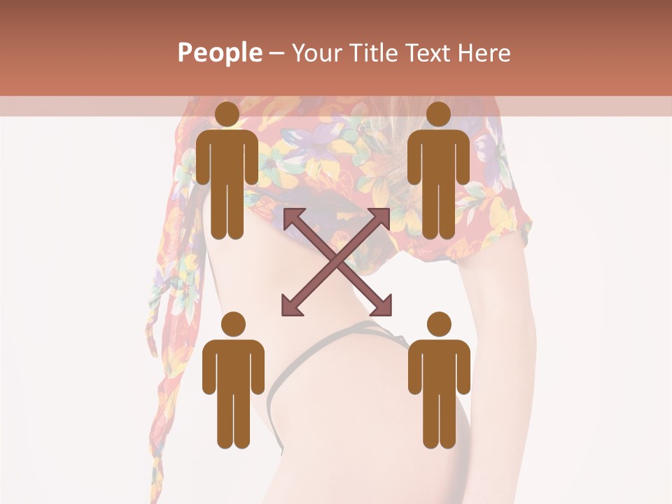 Costume Legs Bikini PowerPoint Template