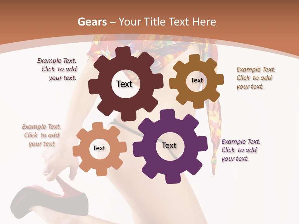 Lingerie Hot Health PowerPoint Template