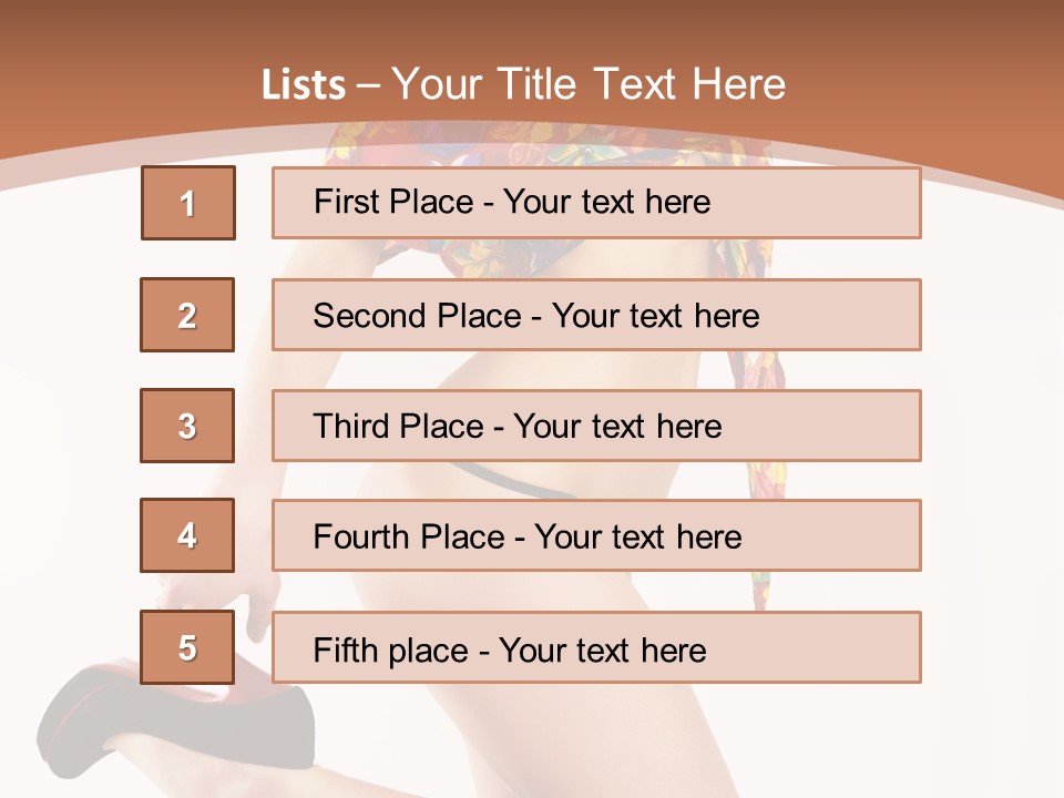 Lingerie Hot Health PowerPoint Template