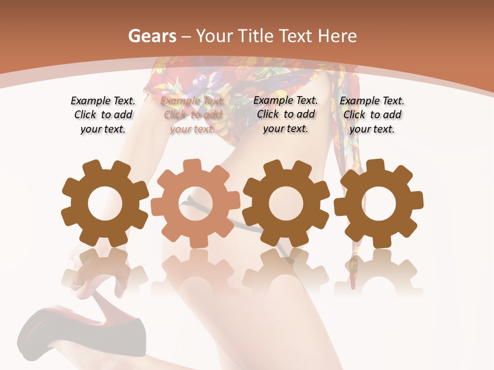 Lingerie Hot Health PowerPoint Template