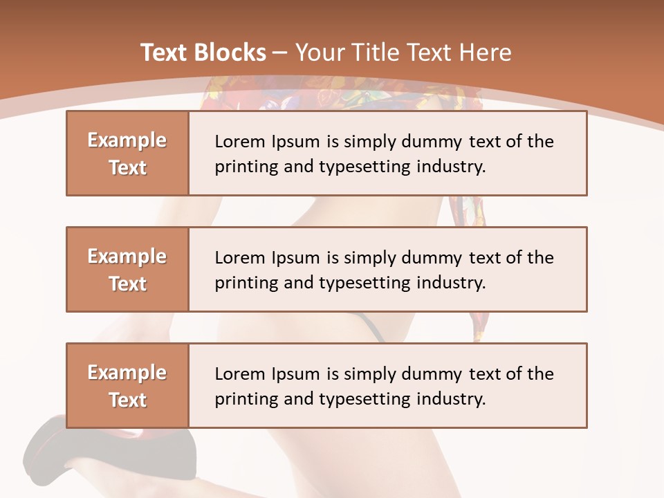 Lingerie Hot Health PowerPoint Template