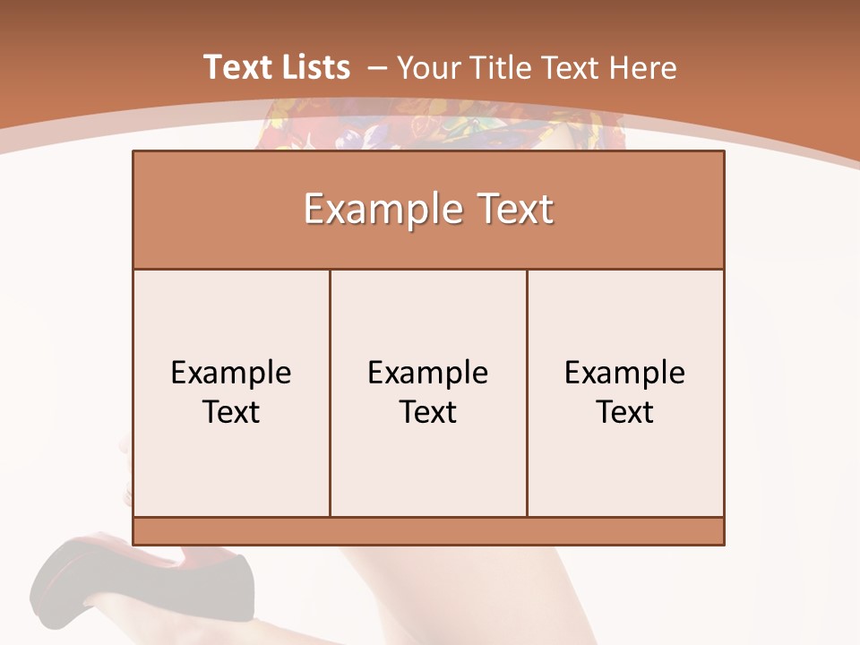 Lingerie Hot Health PowerPoint Template