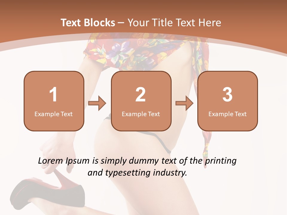 Lingerie Hot Health PowerPoint Template