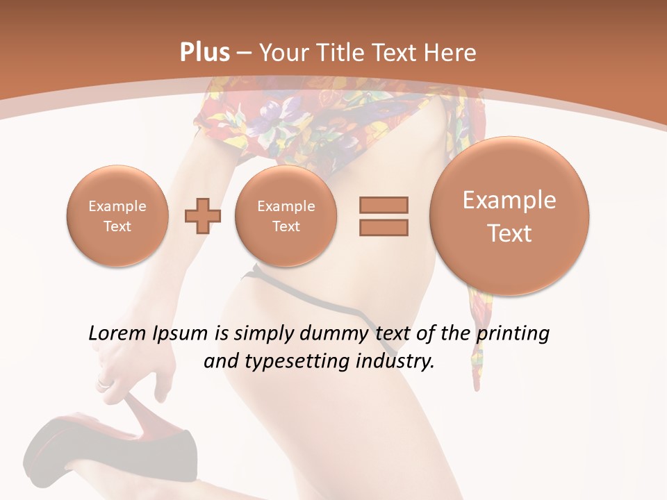 Lingerie Hot Health PowerPoint Template