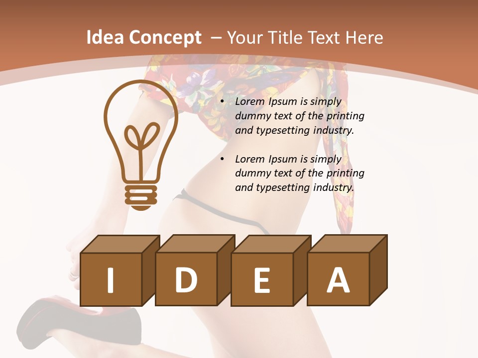 Lingerie Hot Health PowerPoint Template