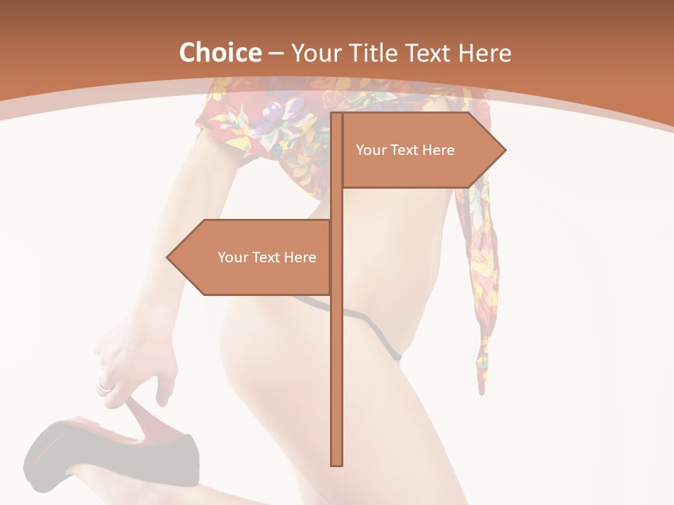 Lingerie Hot Health PowerPoint Template