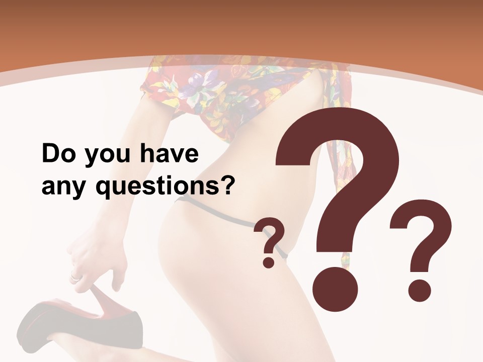 Lingerie Hot Health PowerPoint Template